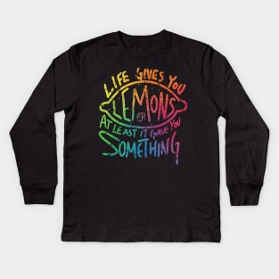 AJR LEMONS RAINBOW VINTAGE Kids Long Sleeve T-Shirt